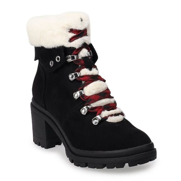 Sonoma Goods For Life Trinity Women's Block Heel Combat Boots - Picture 1 of 6
